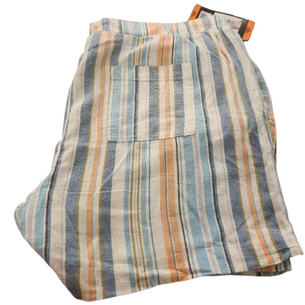 Briggs New York Striped Shorts - Blue, Orange, White